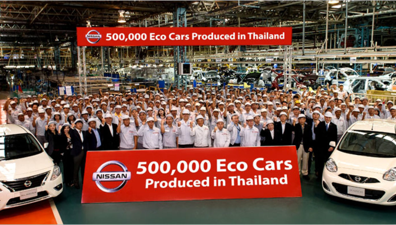 Nissan ยอดผลิตในไทยผ่าน 500,000 คัน เปิดตัว March/Almera Limited Edition
