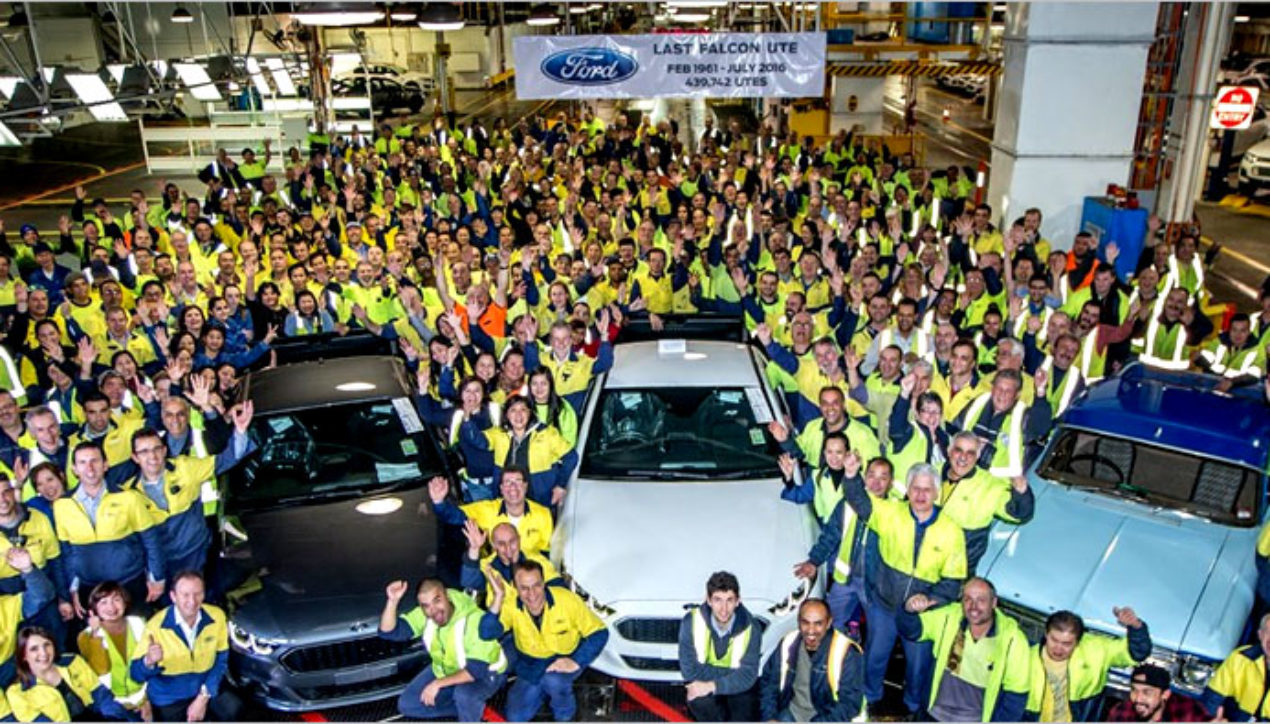 Ford ยุติสายการผลิตรถยนต์ทั้งหมดในออสเตรเลียตุลาคมนี้