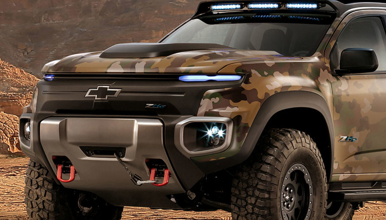 2016 Chevrolet Colorado ZH2 โปรโตไทป์รถทหารพลัง Fuel Cell