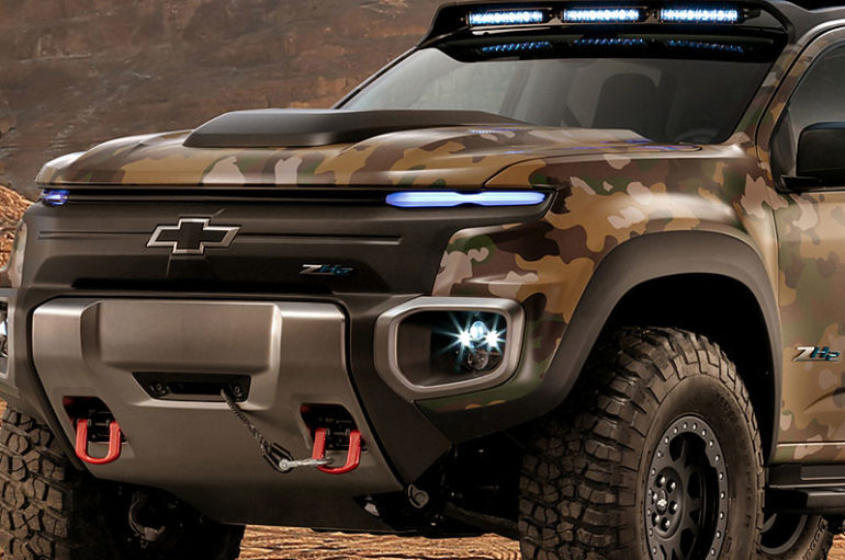 2016 Chevrolet Colorado ZH2 โปรโตไทป์รถทหารพลัง Fuel Cell