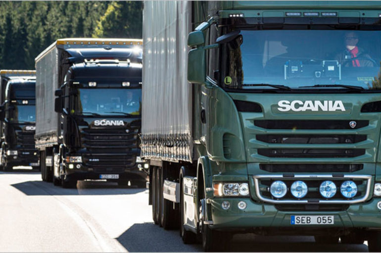 Scania เผยโฉมเทคโนโลยีเชื่อมต่อขบวนรถบรรทุกด้วย 5G