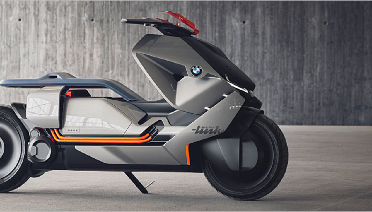 BMW Motorrad Concept Link ต้นแบบสกู๊ตเตอร์มลพิษศูนย์