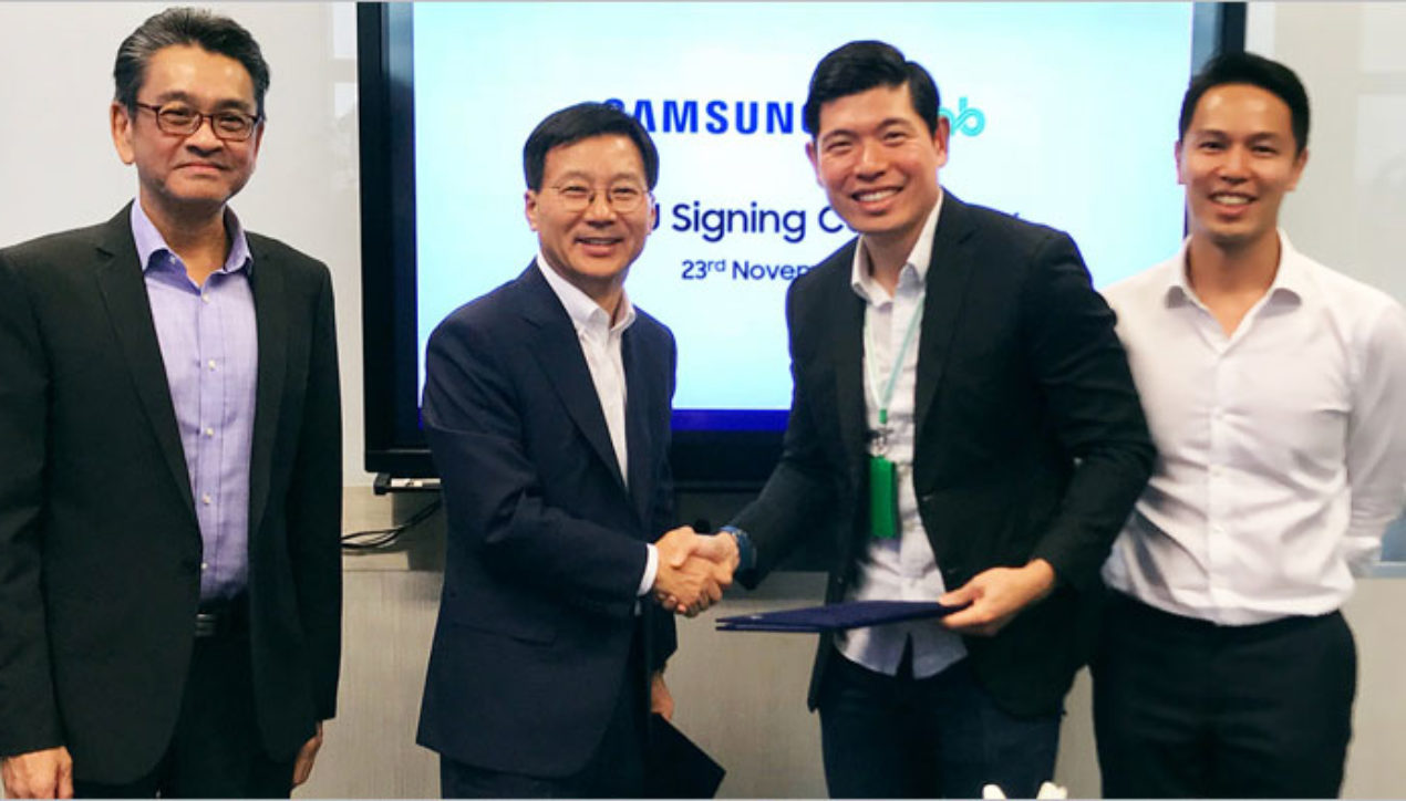 Grab และ Samsung เซ็น MOU พัฒนาโซลูชั่นสำหรับธุรกิจรถยนต์ร่วมโดยสารโดยเฉพาะ
