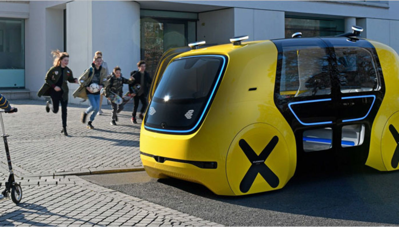 2018 VW SEDRIC School Bus Concept ต้นแบบรถโรงเรียนอัตโนมัติ