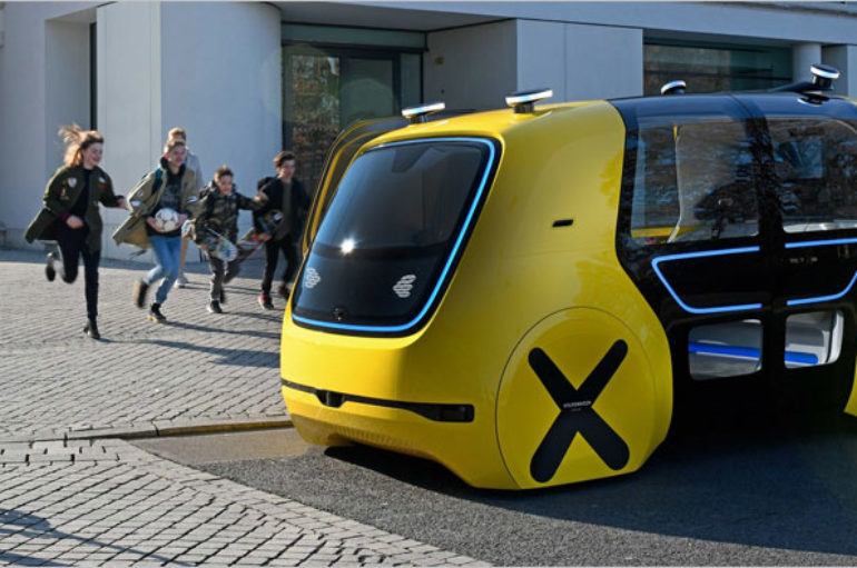 2018 VW SEDRIC School Bus Concept ต้นแบบรถโรงเรียนอัตโนมัติ