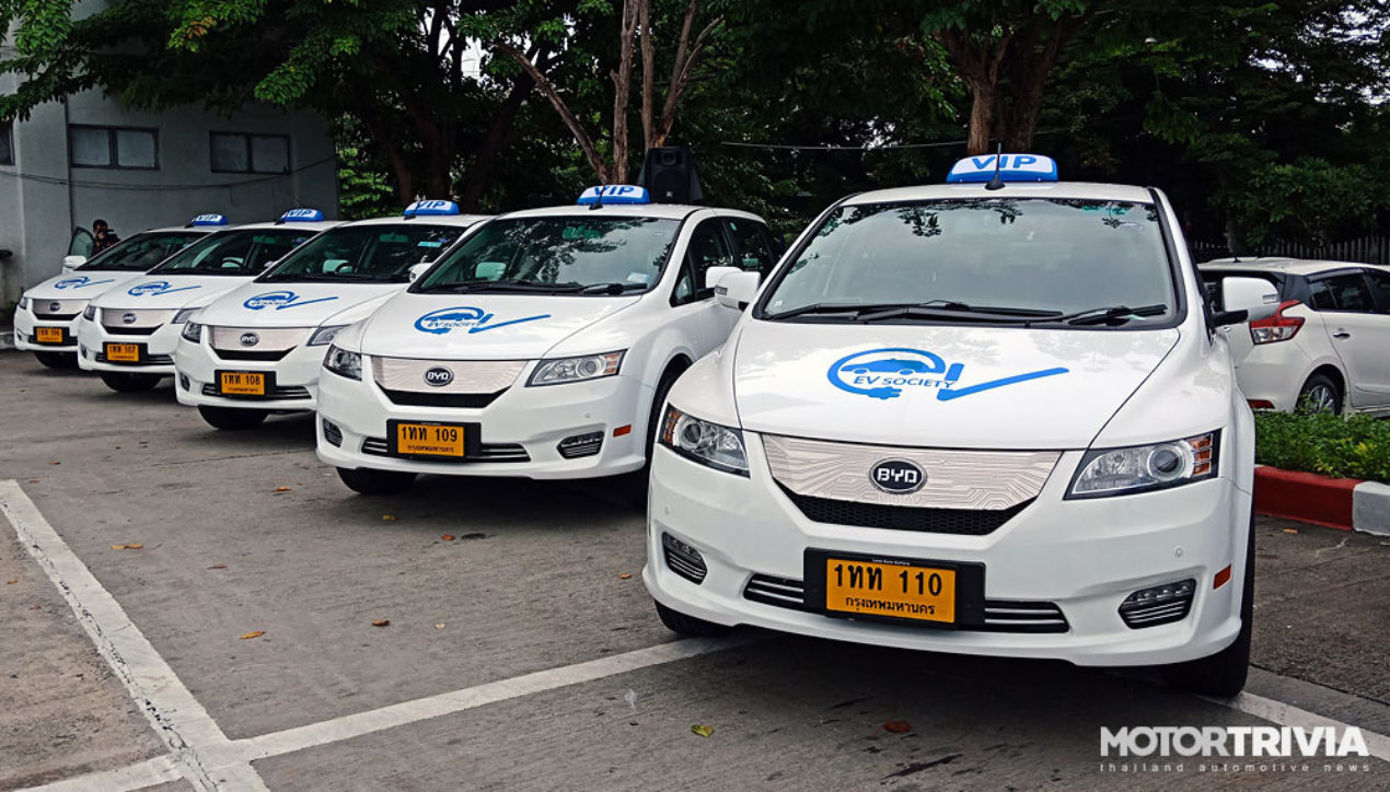 Rizen Energy ส่งรถไฟฟ้า BYD e6 ให้บริการ EV Taxi VIP ที่สุวรรณภูมิ