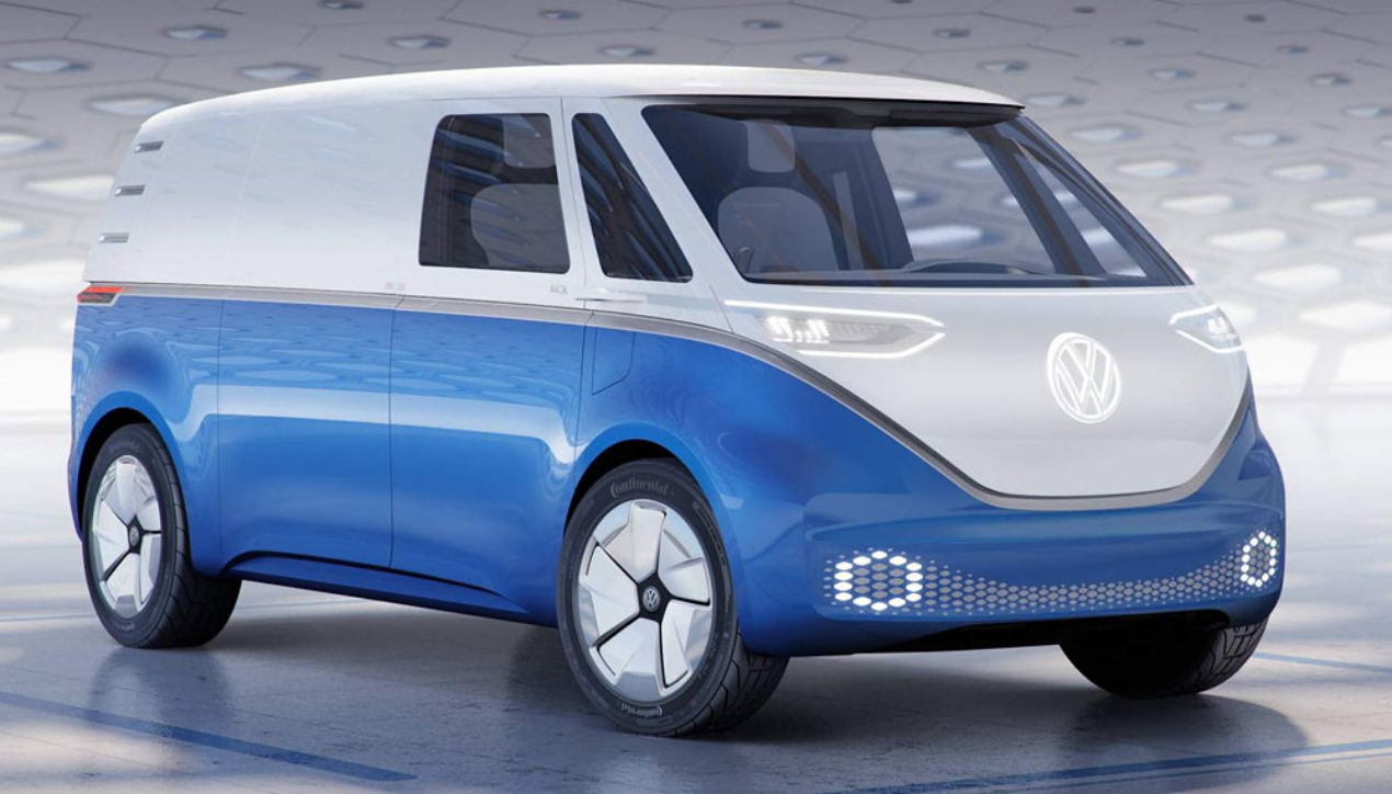 2018 VW I.D. Buzz Cargo Concept ต้นแบบรถพาณิชย์ไฟฟ้ารุ่นต่อยอด