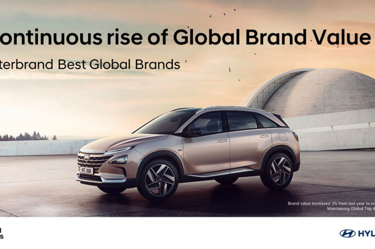 Hyundai ครองตำแหน่ง 40 อันดับแรกของแบรนด์ที่มีมูลค่าสูงสุดระดับโลกเป็นปีที่ 4