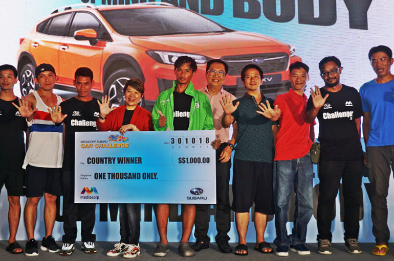 12 ชาวสิงคโปร์ คว้าชัยในการแข่งขัน MediaCorp Subaru Car Challenge 2018