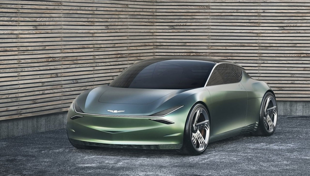 2019 Genesis Mint Concept ซิตี้คาร์ไฟฟ้าพร้อมฝาท้ายสไตล์ Scissor doors