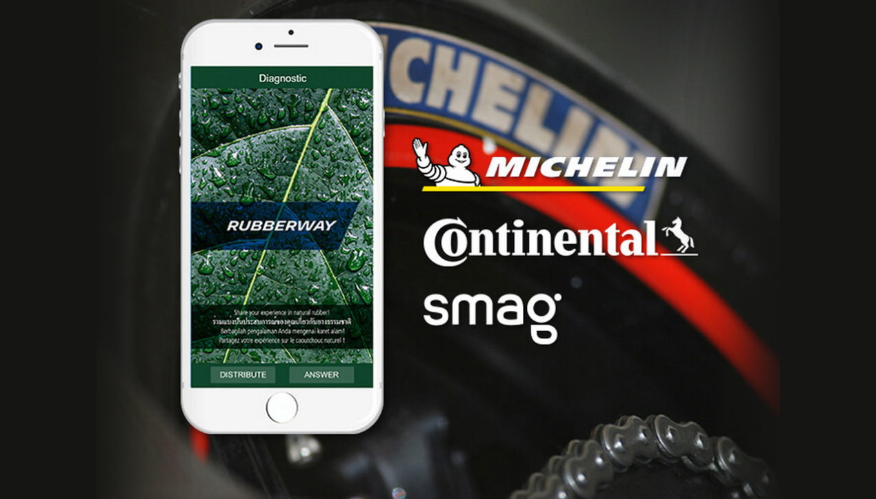 MICHELIN, Continental และ Smag ร่วมมือกันพัฒนาแอพลิเคชั่น Rubberway