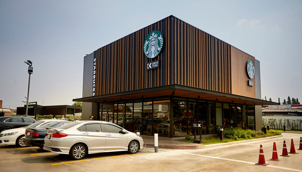 Shell เปิดตัว Starbucks สาขาแรกในสถานีบริการน้ำมัน