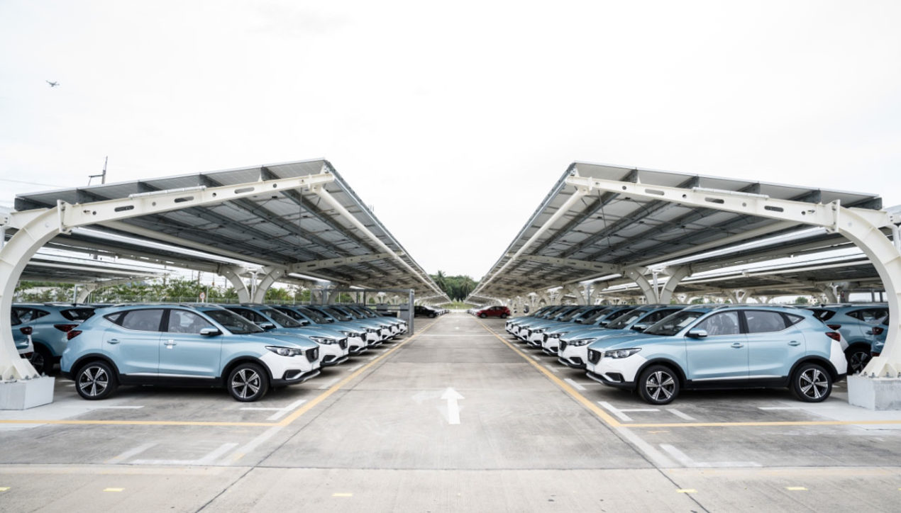 MG และ WHAUP เปิด Solar Carpark ที่โรงงานผลิตรถยนต์