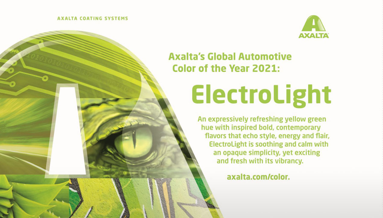 Axalta ประกาศสี ElectroLight เป็นเทรนด์สีรถปี 2021