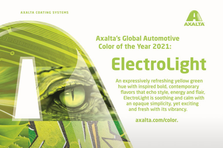 Axalta ประกาศสี ElectroLight เป็นเทรนด์สีรถปี 2021
