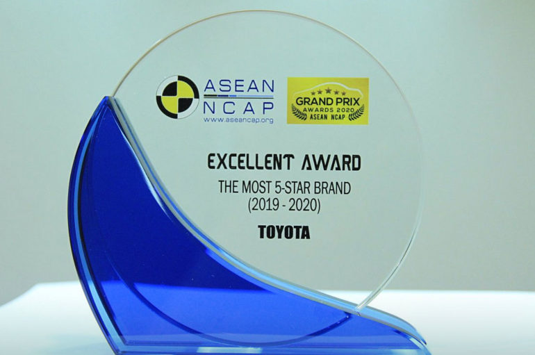 Toyota กวาดรางวัล ASEAN NCAP Grand Prix Awards