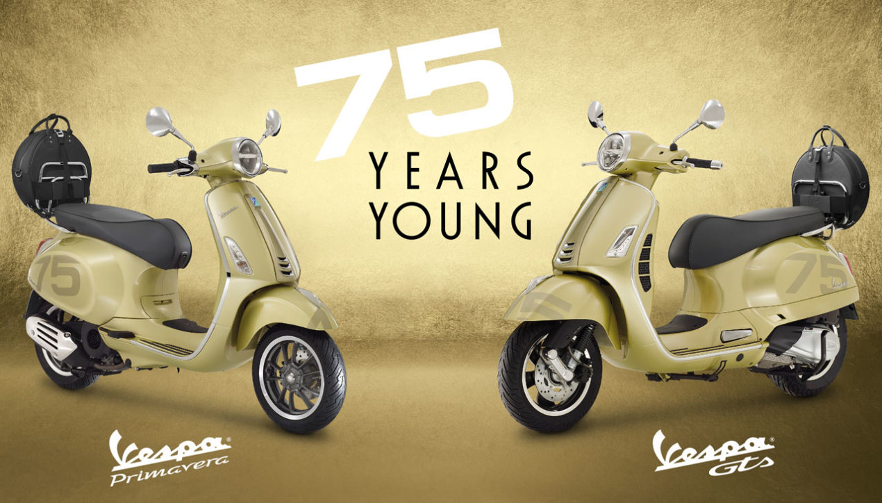Vespa ฉลอง 75 ปีด้วย Vespa Primavera และ GTS รุ่นพิเศษ