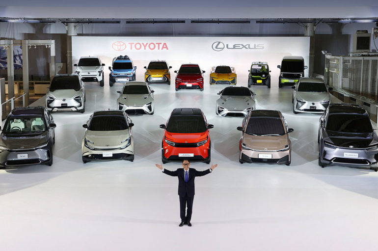 Toyota เผยโฉม 15 ต้นแบบไฟฟ้า พรีวิวรถรุ่นสำคัญหลายรุ่น