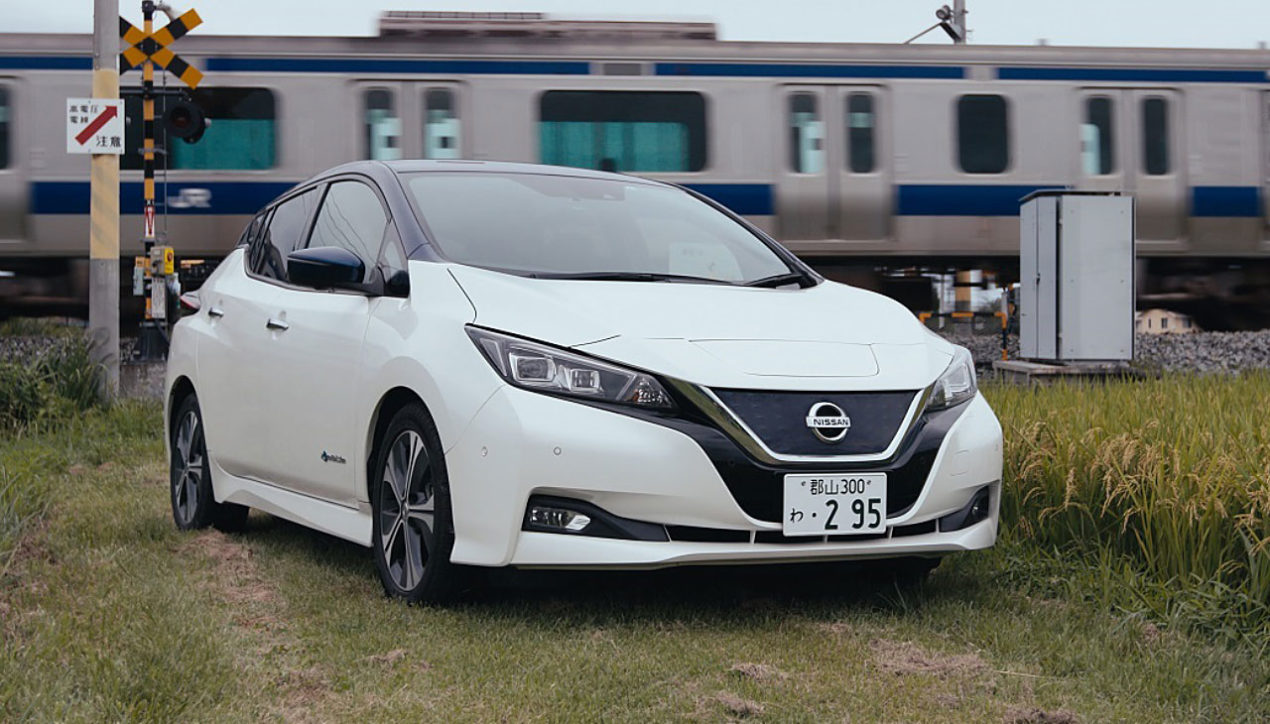 แบตเตอรี่ Nissan Leaf และประโยชน์สำหรับทางข้ามรถไฟในญี่ปุ่น