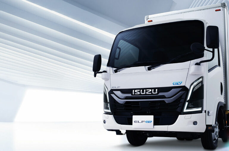 Isuzu เปิดตัวรถบรรทุก Elf เวอร์ชั่นไฟฟ้าล้วนที่ประเทศญี่ปุ่น