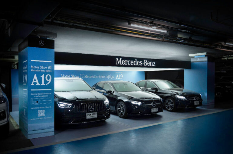 Mercedes-Benz จัด Pop-up Motor Show บนลานจอดรถ ย้ำปีนี้บูธหมายเลข “A19”