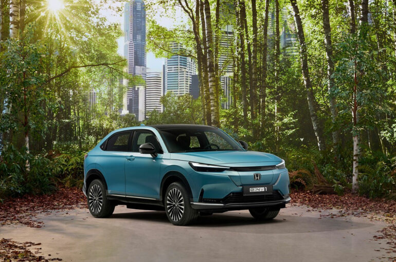 2025 Honda e:Ny1 ครอสโอเวอร์ไฟฟ้า B-SUV สำหรับตลาดยุโรป