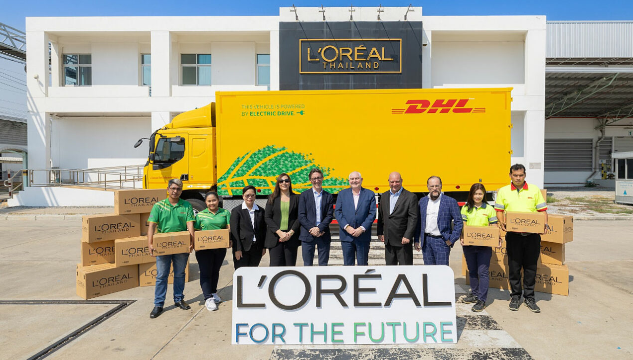 L’Oreal และ DHLนำร่องขนส่งผลิตภัณฑ์ด้วยรถพลังงานไฟฟ้า