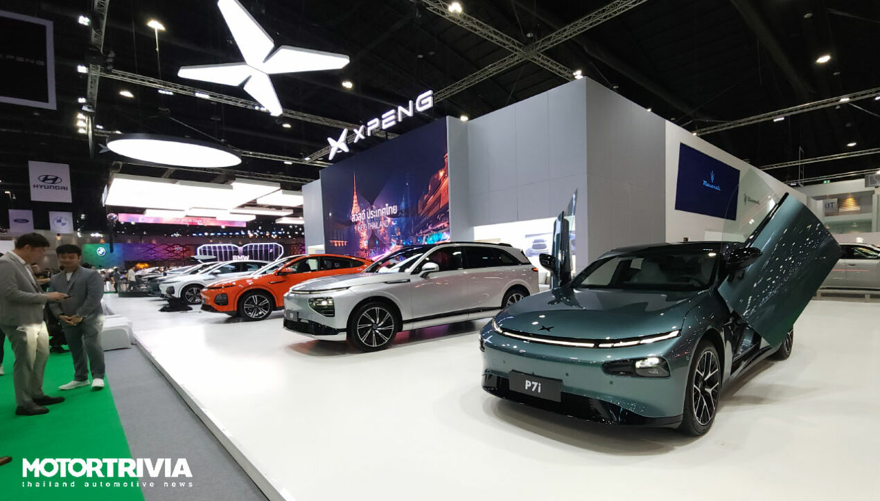 XPeng เปิดบูธโชว์รถหลายรุ่น พร้อมเปิดจอง SUV ไฟฟ้า G6 เป็นรุ่นแรก
