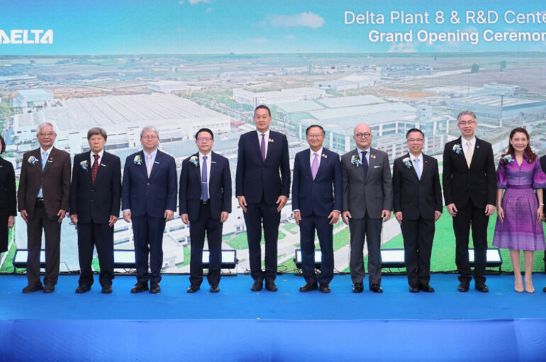 Delta เปิดโรงงานแห่งที่ 8 และศูนย์ฯ วิจัยการผลิตรองรับรถ EV