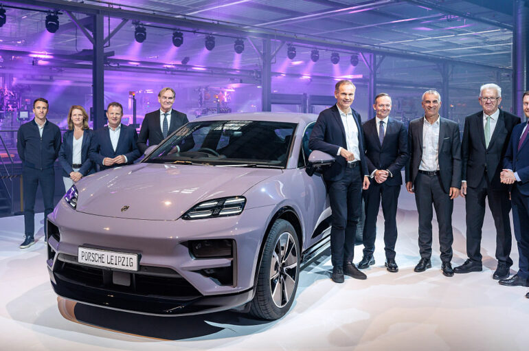Porsche เริ่มผลิต Macan พลังไฟฟ้าที่โรงงานในเมือง Leipzig